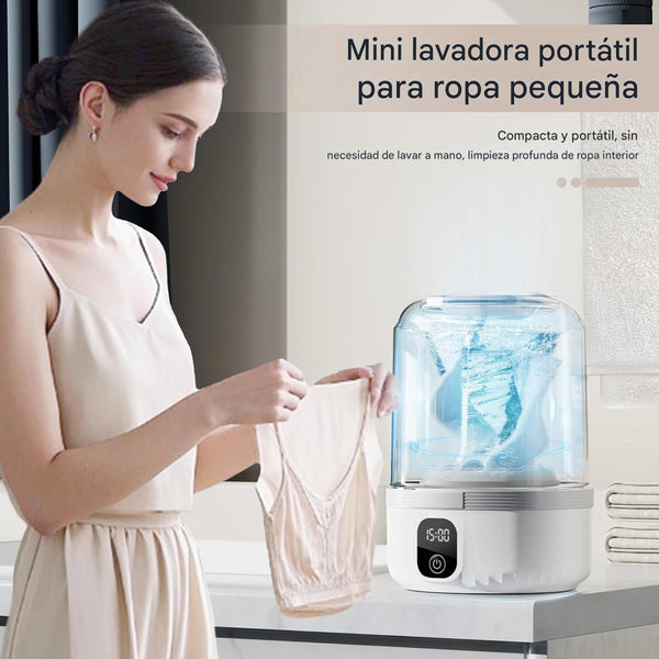 Mini Lavadora Portátil Recargable