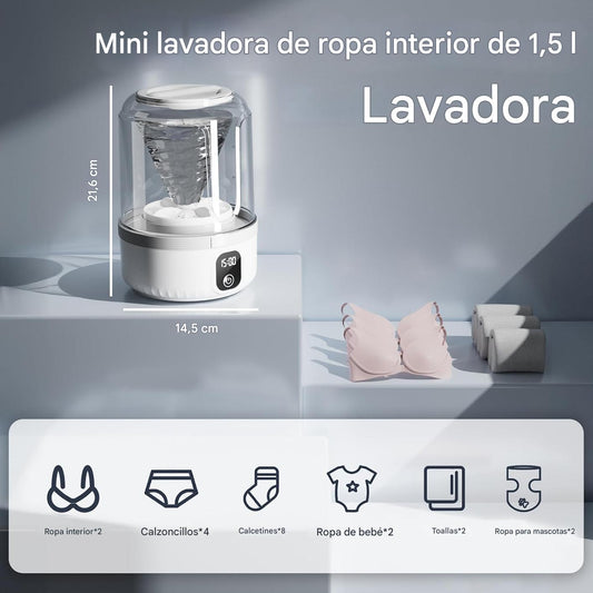 Mini Lavadora Portátil Recargable